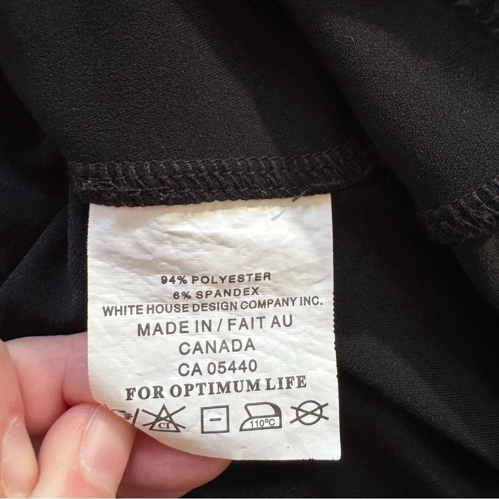Sympli Black Duo Diva Tunic Top Buttons V Neck Blouse Flowy Comfortable Size 12 - Picture 9 of 10